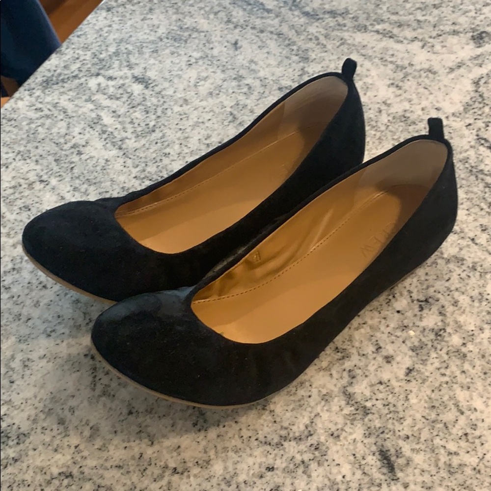 J Crew Cece suede ballet flats